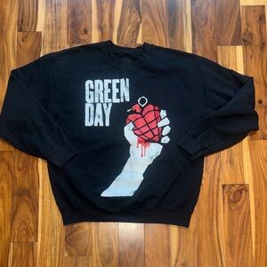 Green Day American Idiot Black Crewneck Sweatshirt Unisex Size Medium